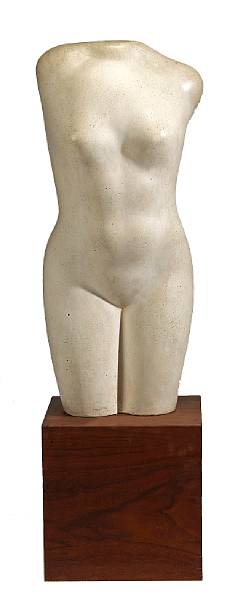 Appraisal: Beniamino Benevenuto Bufano Italian American - White Torso c cast