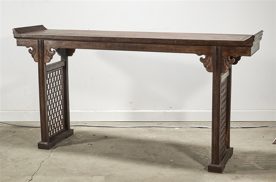 Appraisal: Chinese hard wood altar table x x approx Condition wear