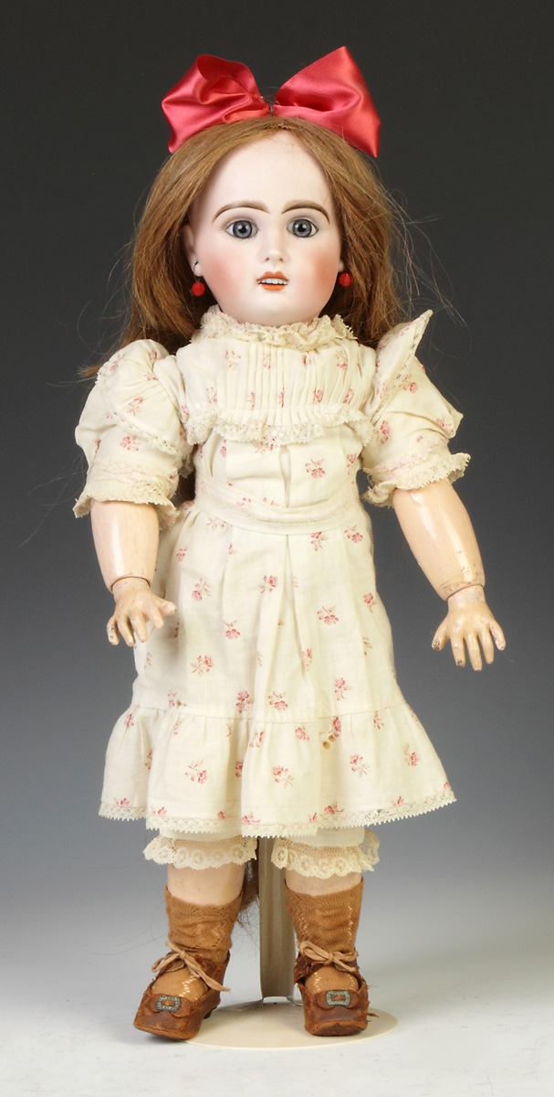 Appraisal: Jumeau French Doll Marked Tete Jumeau Jointed composition body marked