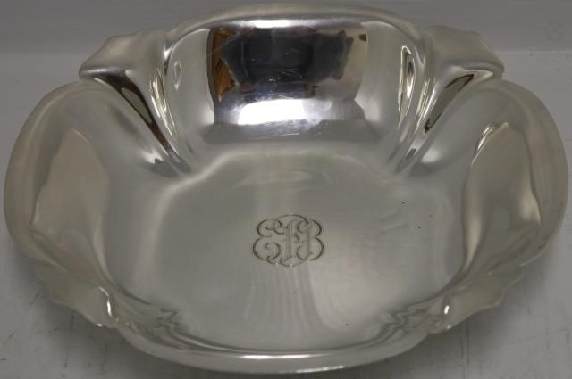 Appraisal: EARLY TH C STERLING SILVER BOWL BYINTERNATIONAL SCALLOPED EDGE WITH