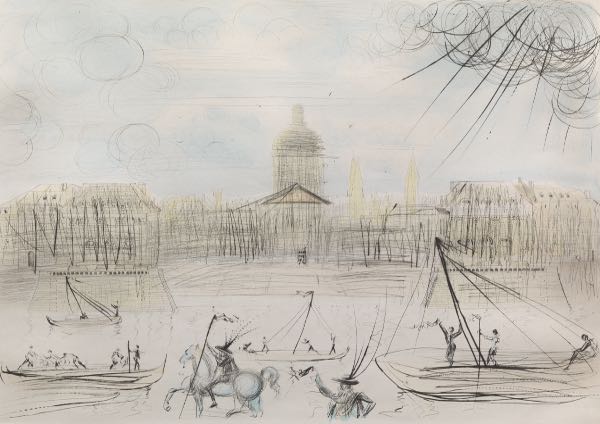 Appraisal: SALVADOR DALI SPANISH - x plate x paper Academie des