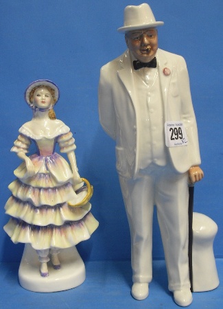 Appraisal: Royal Doulton Figures Sir Winston Churchil HN and Meg HN