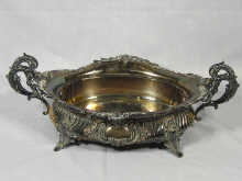 Appraisal: A German standard silver centrepiece dish with plated liner circa