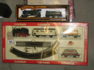 Appraisal: A Fleischmann train set with - - tank locomotive and