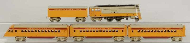 Appraisal: American Flyer Hiawatha Passenger Train Set Description American O-gauge Includes