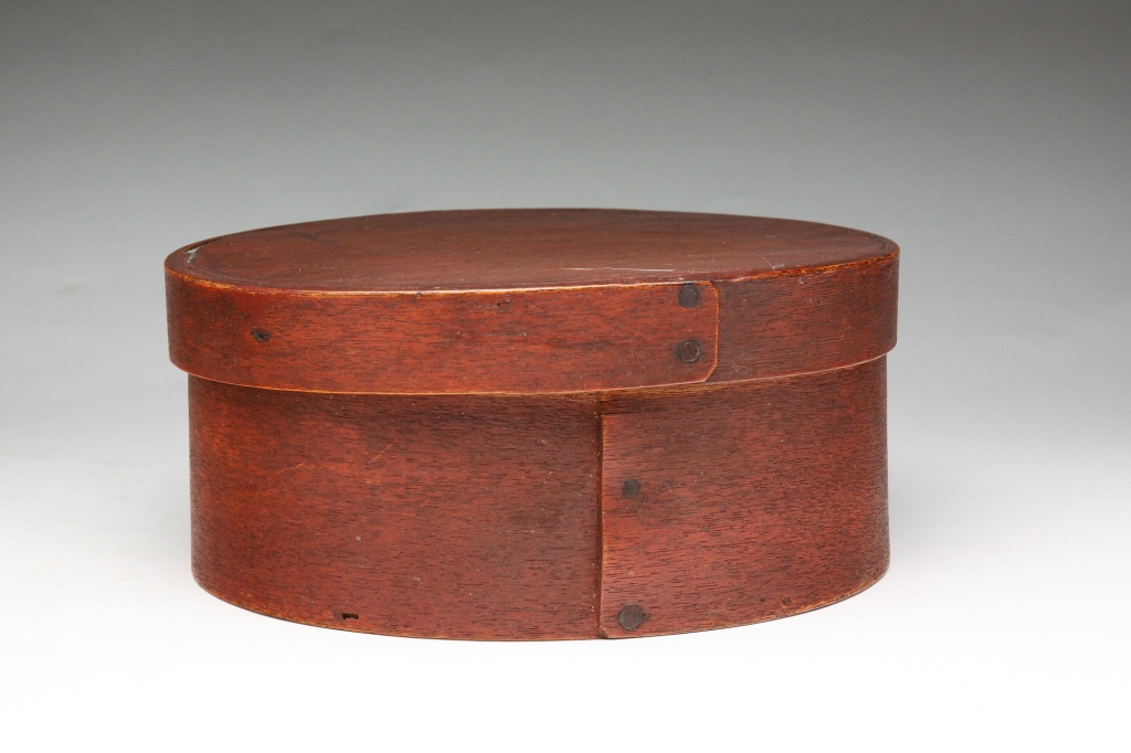 Appraisal: Second half th century Round bentwood with lapped seams and