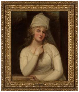 Appraisal: Circle of George Romney A portrait of Anne Marchioness Townshend