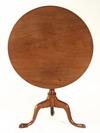 Appraisal: TEA TABLE - Queen Anne period mahogany tilt top tea