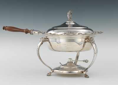 Appraisal: A Fancy Silver Plated Chafing Server Apprx - D at