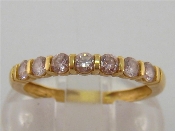 Appraisal: A French carat gold and gem set seven stone ring