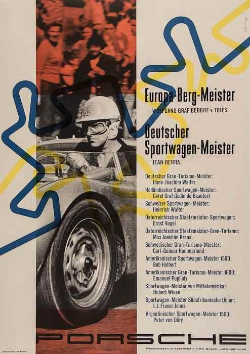 Appraisal: STRENGER PORSCHE EUROPE BERG-MEISTER lithography and photography in colours cond