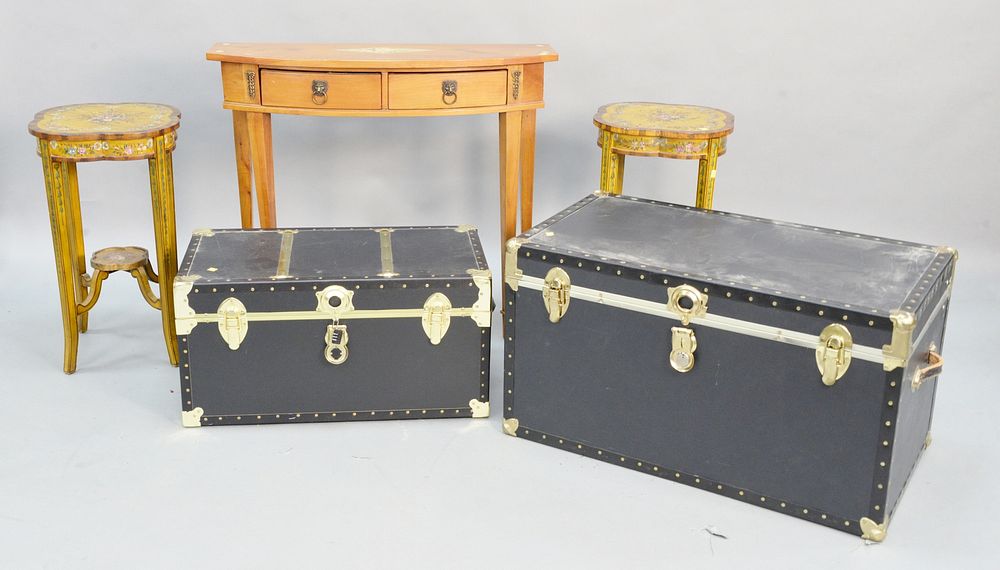 Appraisal: Five piece lot to include pair of Adams style side