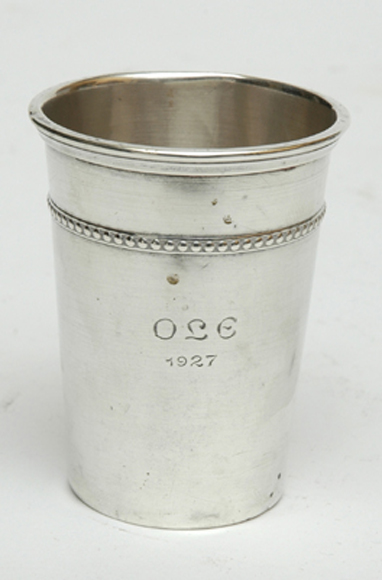 Appraisal: A RUSSIAN SILVER BEAKER Height cm