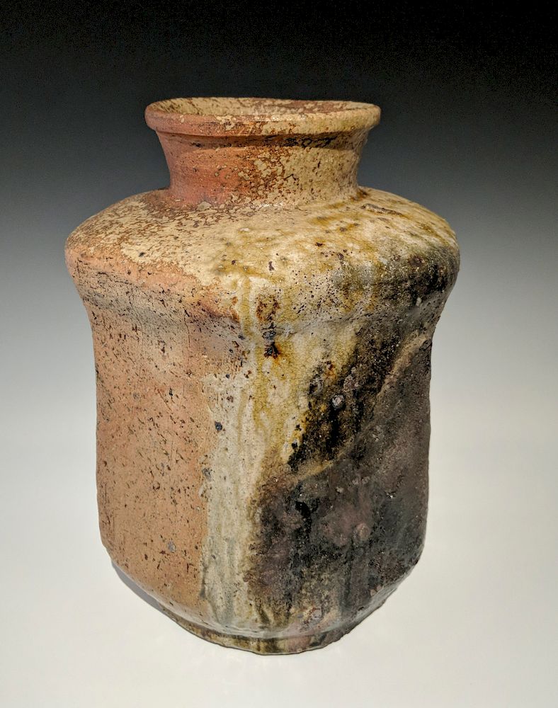 Appraisal: Japanese shigaraki jar Lot Japanese shigaraki jar Japanese Japanese shigaraki