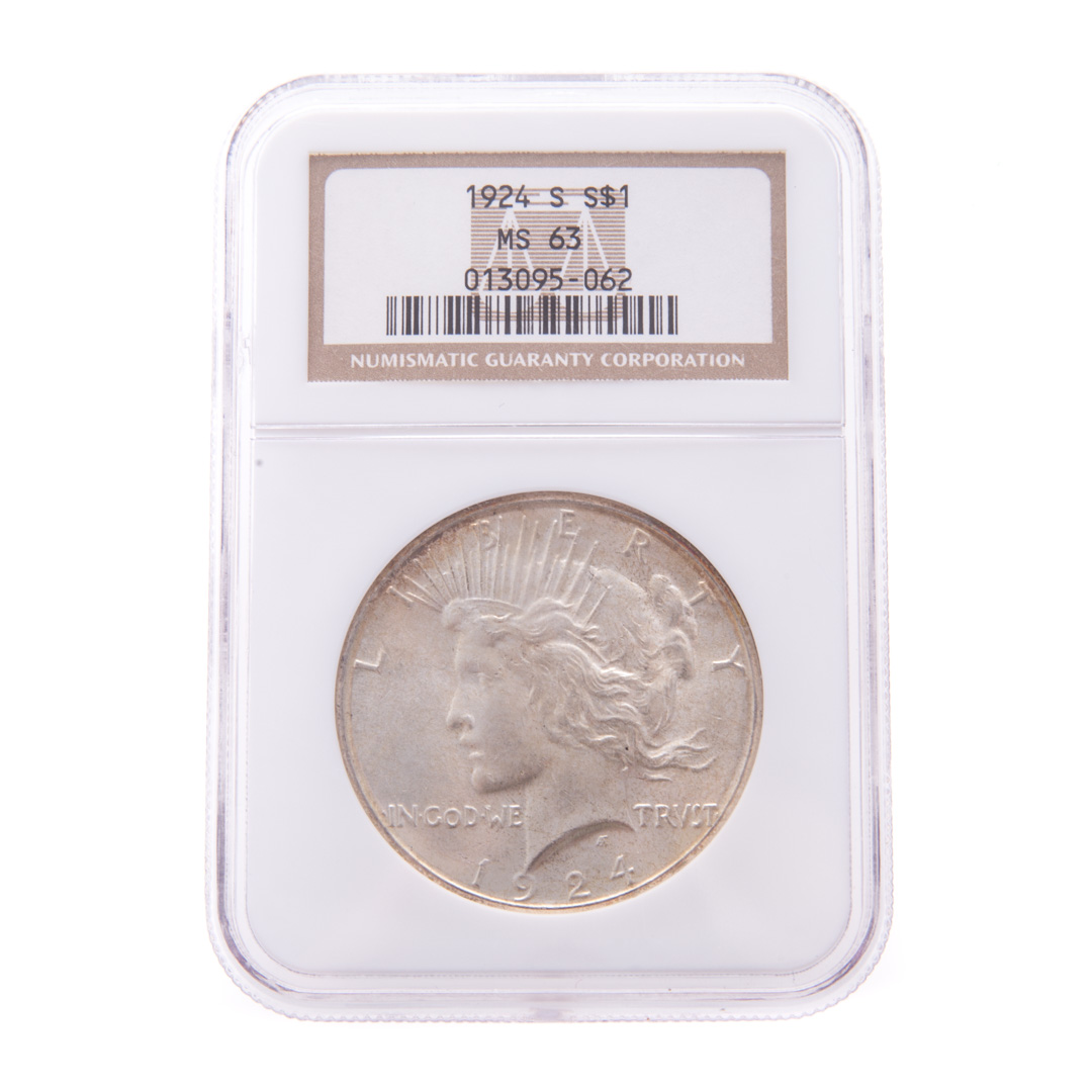 Appraisal: US -S NGC- Peace Dollar -S Peace Dollar NGC MS