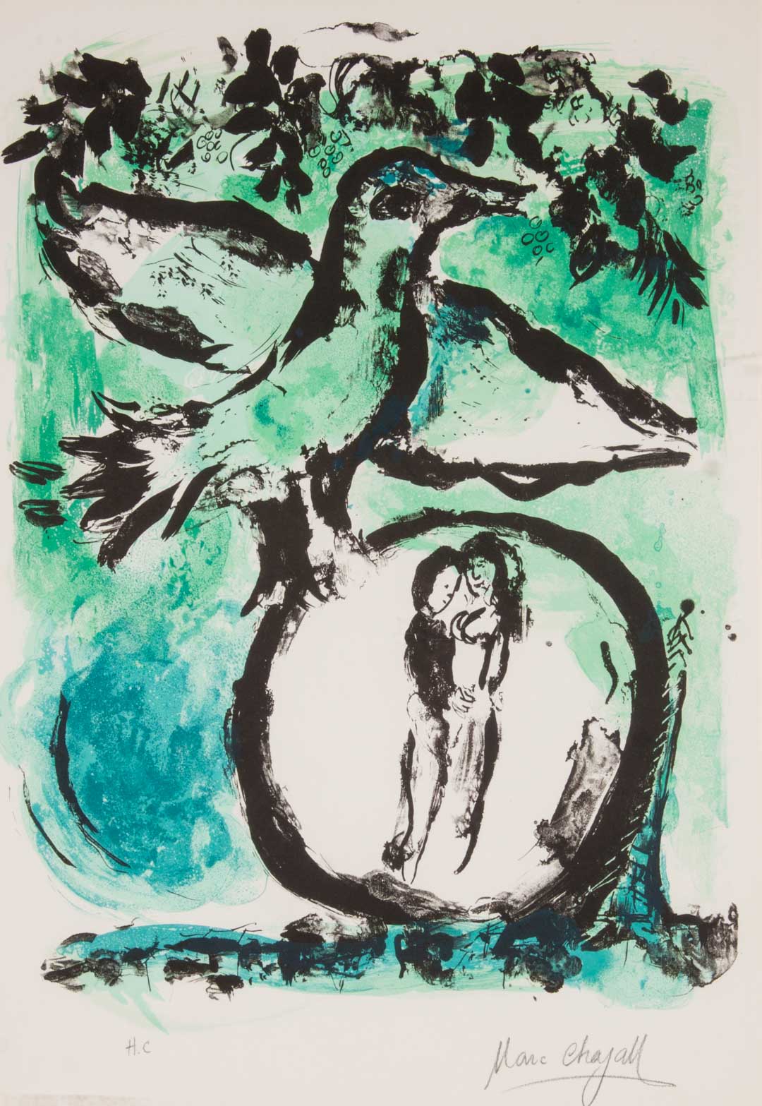 Appraisal: Chagall The Green Bird lithograph After Mark Chagall Russian French