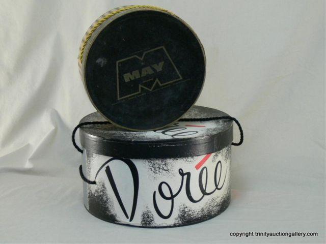 Appraisal: Doree' May Round Vintage Hat Boxes - Cardboard Hat Boxes