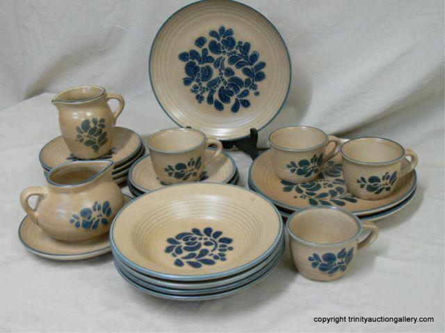 Appraisal: Pfaltzgraff Folk Art Pattern Dinnerware Lot Pcs - Creamer tall