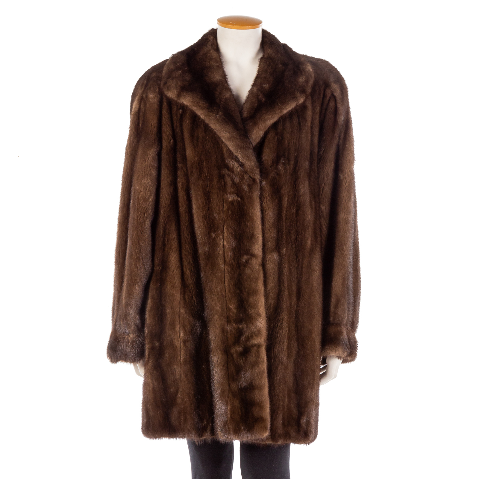 Appraisal: NINA RICCI BROWN MINK HALF-LENGTH COAT