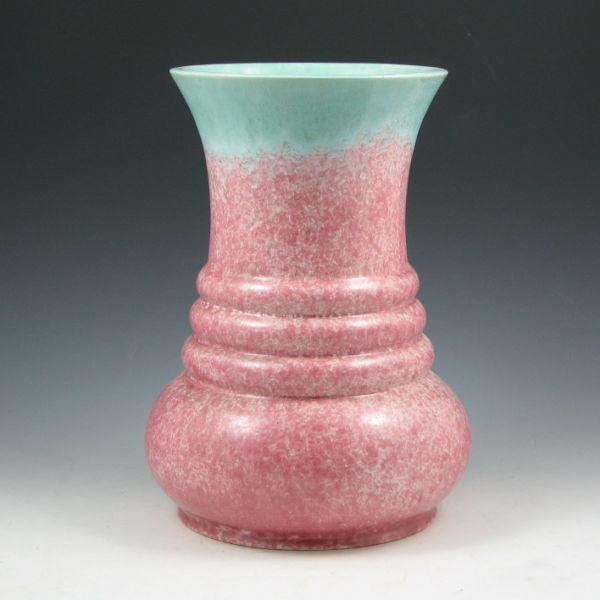 Appraisal: Roseville Tourmaline A- - vase in turquoise and pink Marked