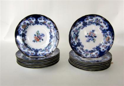 Appraisal: Group of English porcelain tablewares late th century early th