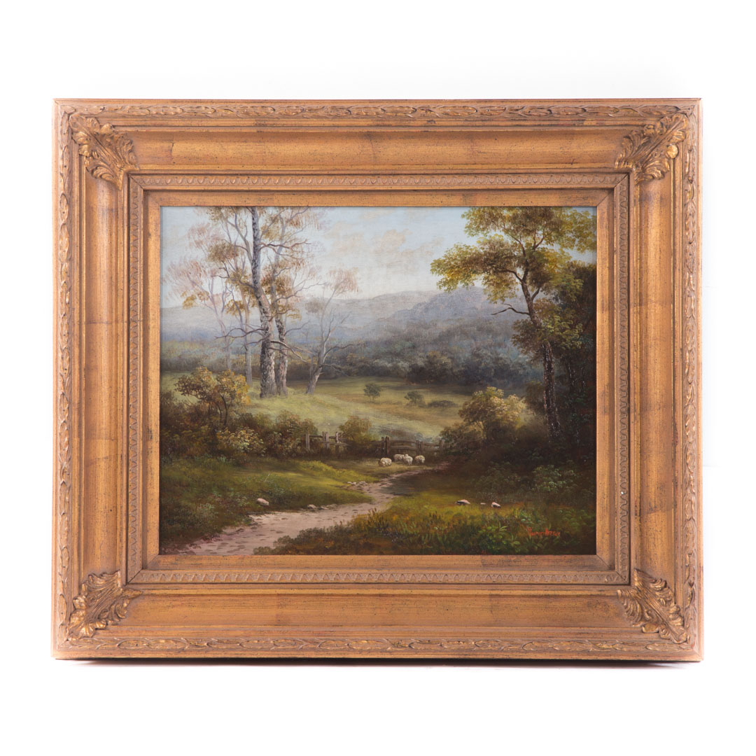 Appraisal: Humphrey Pastoral Landscape oil on canvas British th century Signed