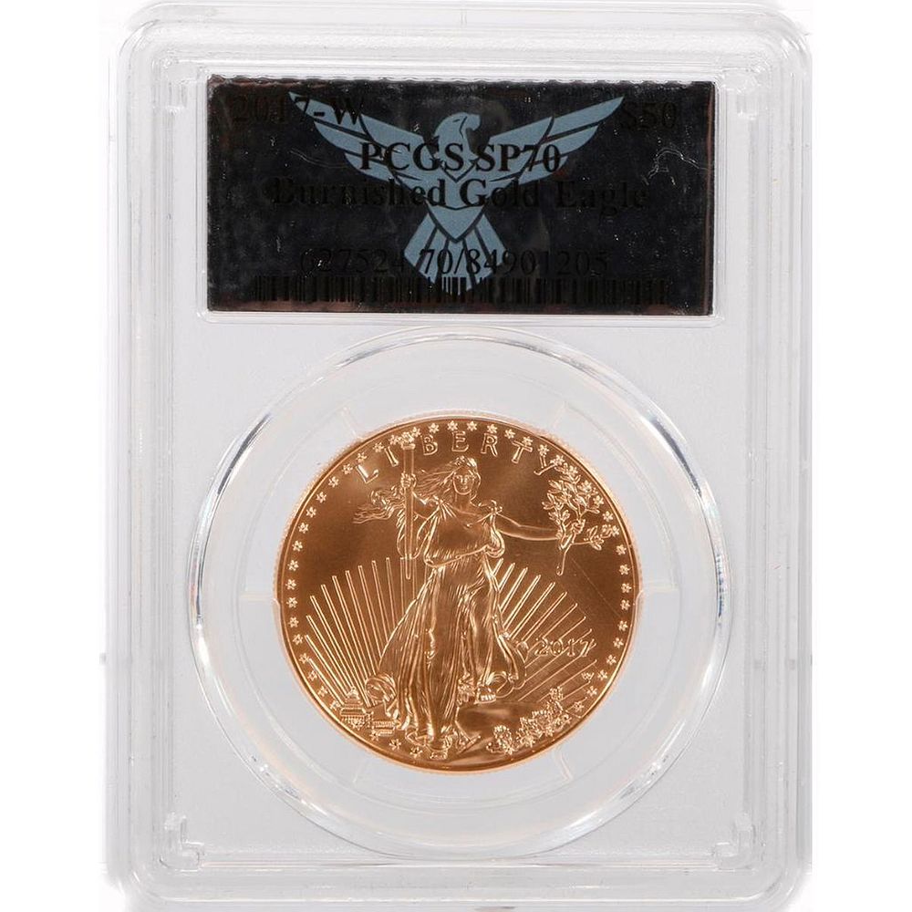 Appraisal: -W burnished gold eagle -W burnished gold eagle PCGS SP