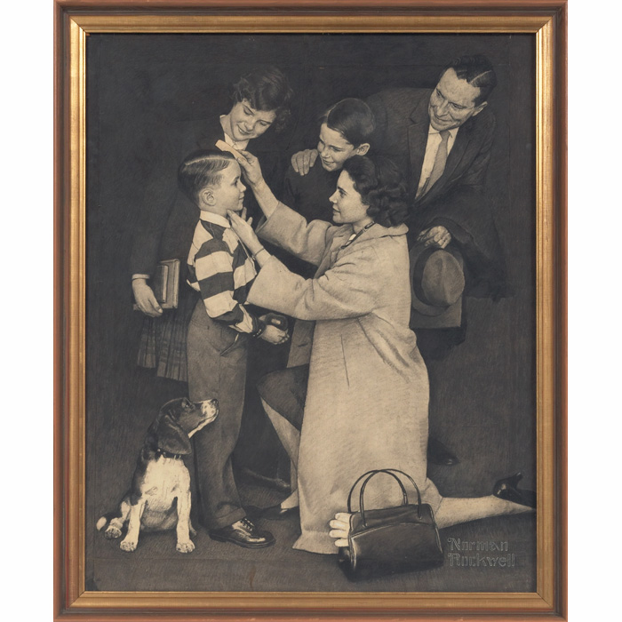 Appraisal: Norman Percevel Rockwell American - The First Day of School