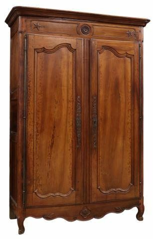 Appraisal: French Provincial Louis XV style armoire late th early th