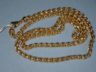 Appraisal: A HEAVY CT GOLD CHAIN NECKLACE long gms