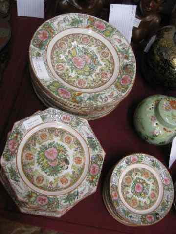 Appraisal: Chinese Rose Canton Porcelain Plates - '' - '' and