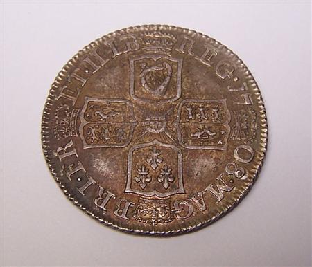 Appraisal: A Queen Anne shilling S in AEF with some brilliance