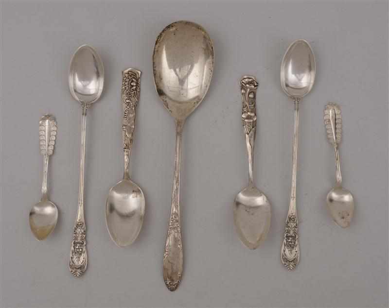 Appraisal: AMERICAN AND OTHER SILVER SPOONS Various makers including demitasse and