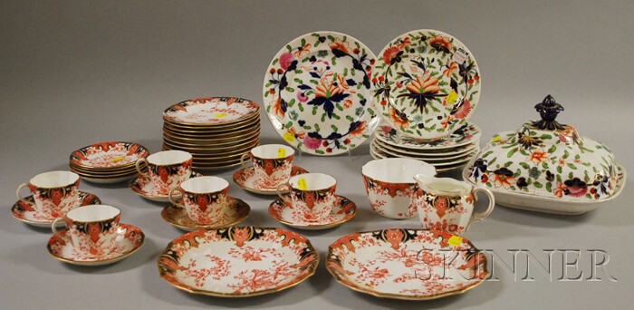 Appraisal: Two English Decorated Ceramic Partial Luncheon and Tea Services an