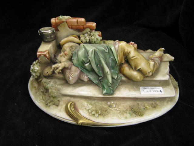 Appraisal: Borsato Porcelain Figurine of a Bum at rest