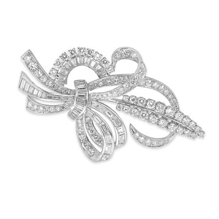 Appraisal: Diamond Bow Brooch Estimate -