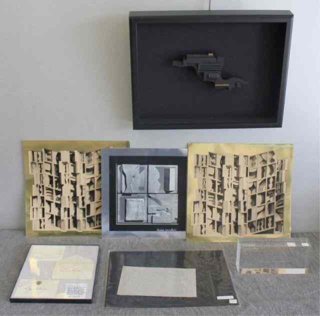 Appraisal: NEVELSON Louise Wood Metal Assemblage''Untitled Jewelry '' Baldwin Gallery label