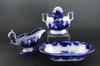 Appraisal: LOT PCS FLOW BLUE - Sugar Bowl Open Serving Bowl