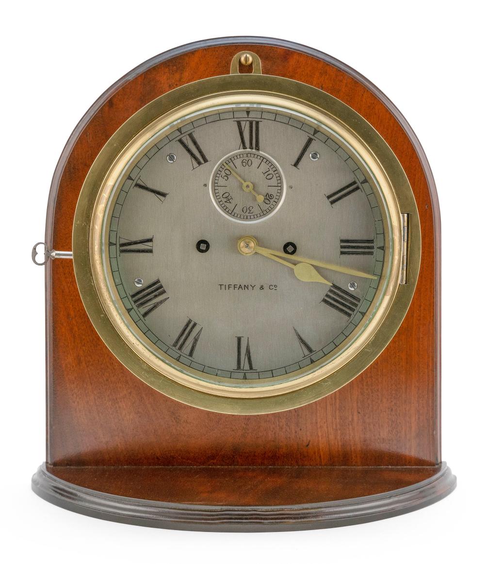 Appraisal: RARE TIFFANY CO -MARKED -DAY SHIP'S BELL CLOCK TOTAL HEIGHT