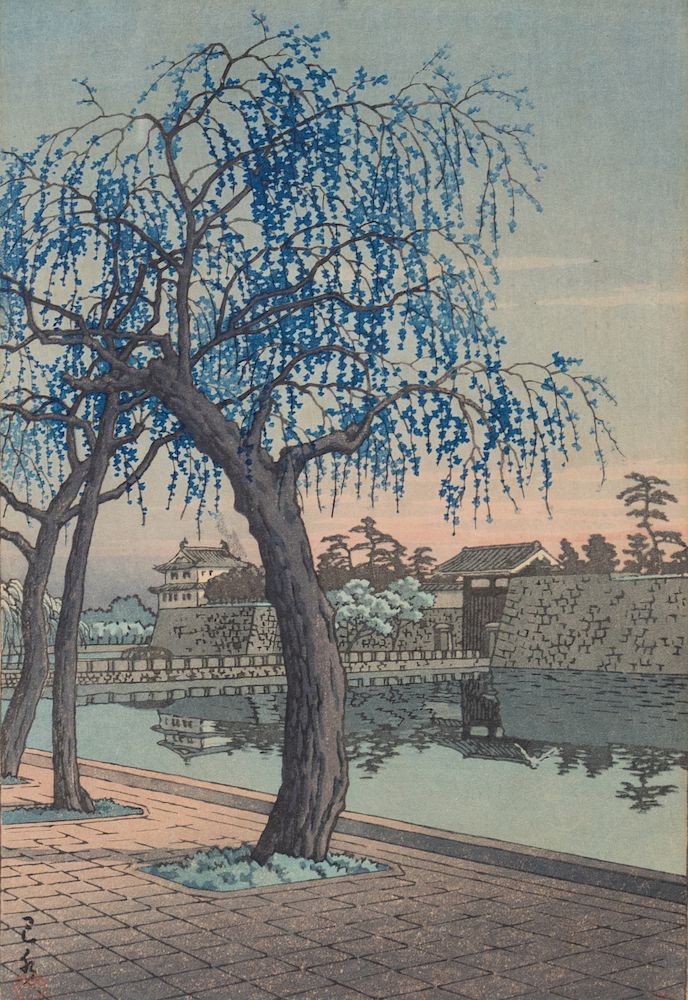 Appraisal: Kawase Hasui Japanese - Otemon No Haru No Yugure Kawase