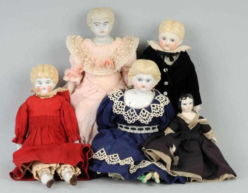 Appraisal: Lot of China Head Dolls Description One s blonde china