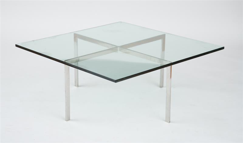 Appraisal: LOW TABLE MIES VAN DER ROHE BARCELONA TABLE FOR KNOLL