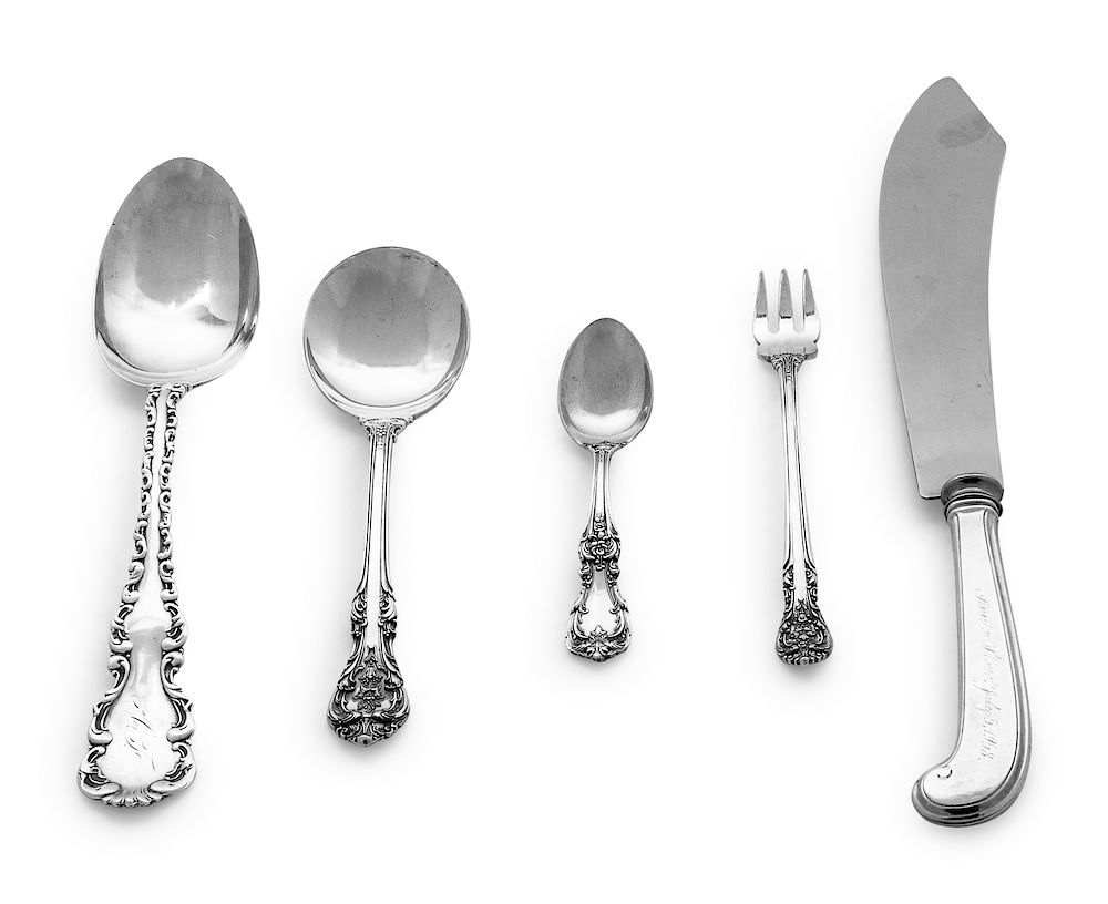 Appraisal: A Group of American Silver Utensils Various Maker comprising Gorham