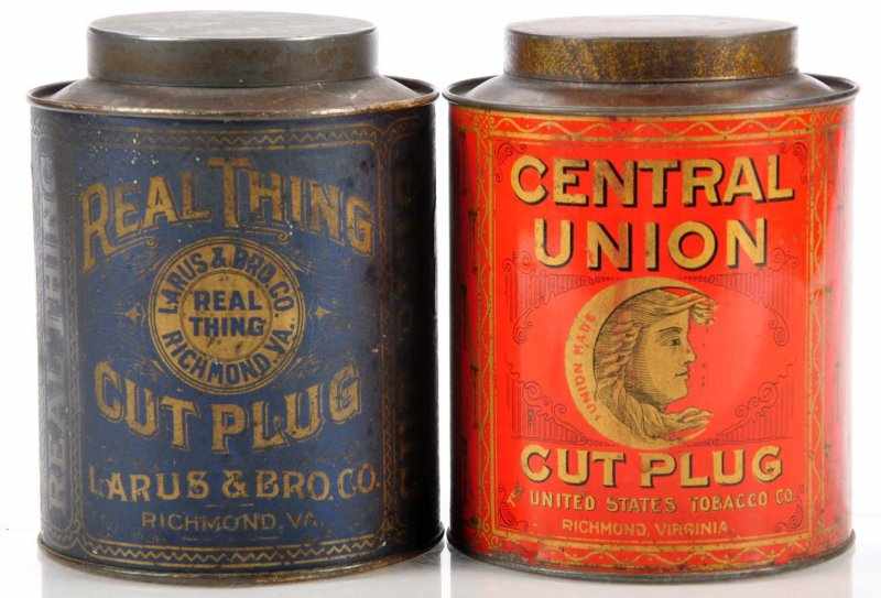 Appraisal: Lot of Small Top Tobacco Canisters Description Lot of very