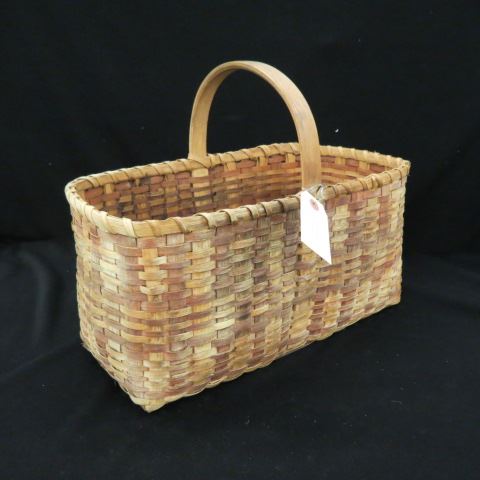 Appraisal: Cherokee River Cane Basket gathering style x