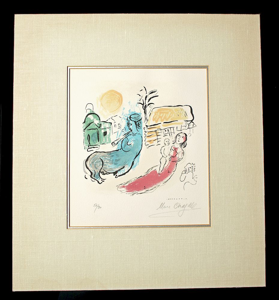 Appraisal: Signed Chagall Lithograph - Maternity Centaur Originally Listed At Marc