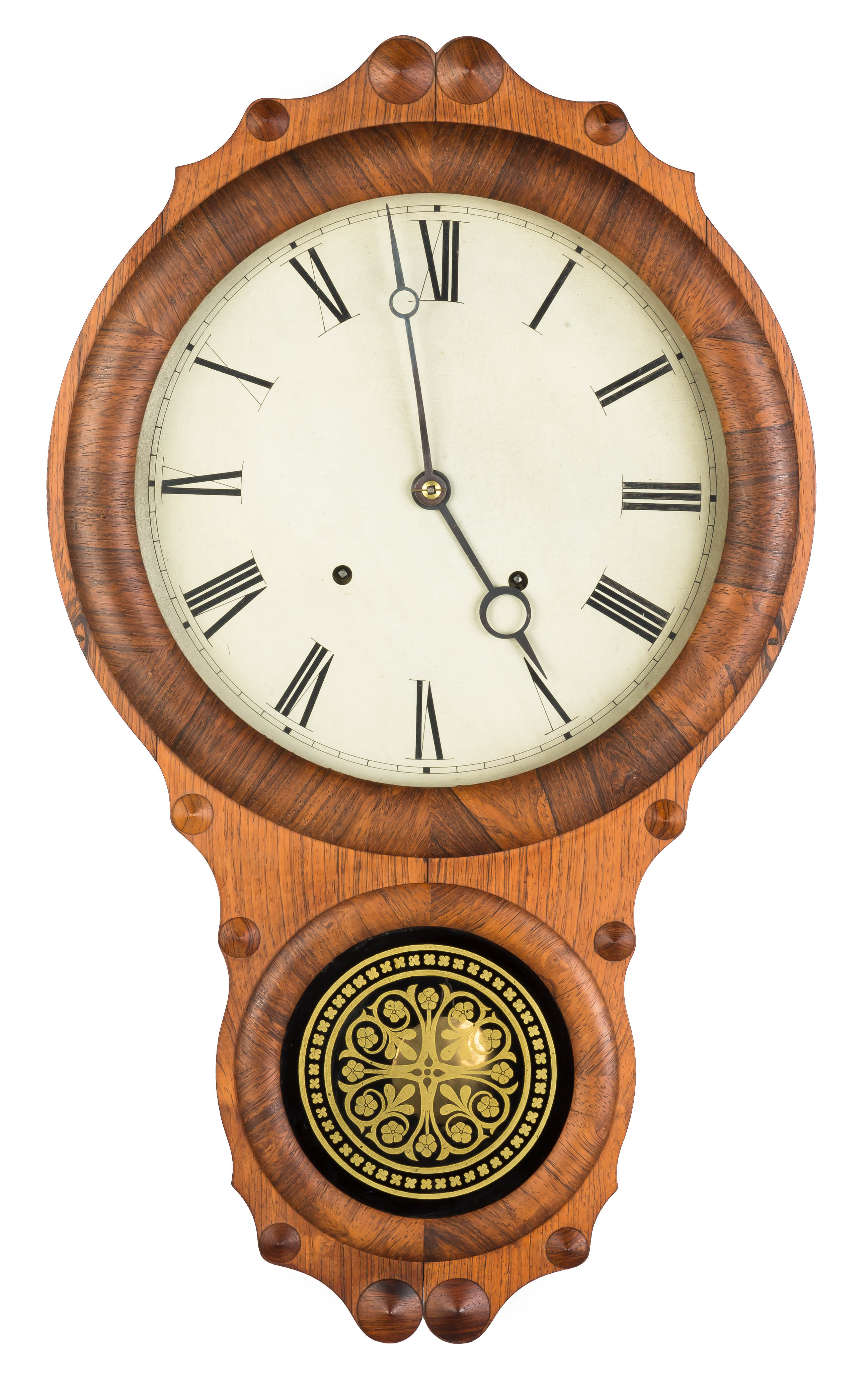 Appraisal: Seth Thomas Wall Clock Rosewood case Original painted dial Original