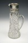 Appraisal: PITCHER - Brilliant period American cut crystal pitcher with sterling