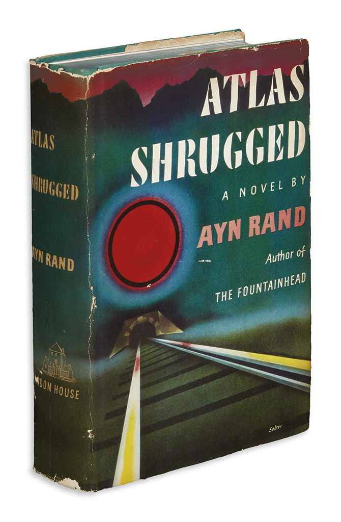 Appraisal: RAND AYN Atlas Shrugged Thick vo gilt-lettered green cloth with