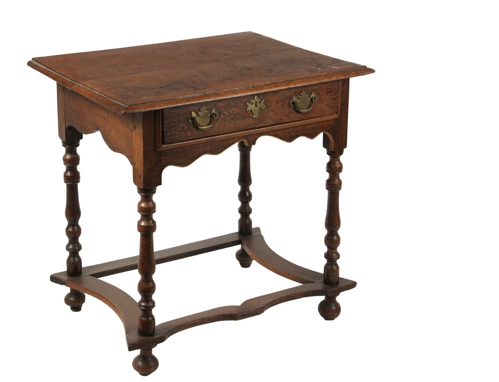 Appraisal: ENGLISH DRESSING TABLE - William and Mary Oak Table with